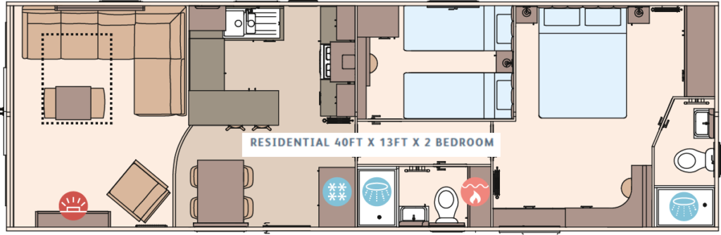 2027 ABI Ingleton (40 X 13, 2 Bed) - Pioneer Caravans and Leisure